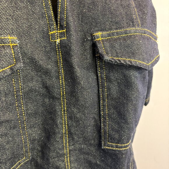 Aaron & Amber Denim Top, Cropped, EUC, Size L - Picture 7 of 8